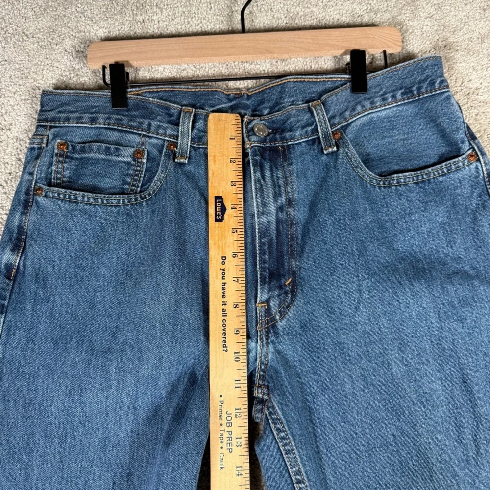 Levis 550 Relaxed Fit Tapered Leg Jeans Men's 36x32 Blue Medium Wash Denim